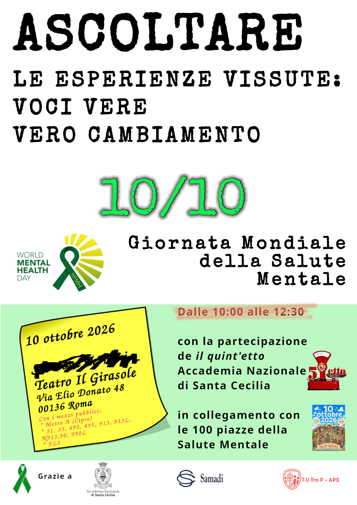 Giornata mondiale per la salute mentale